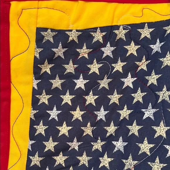 Patriotic Red, White, & Blue Flag Quilt